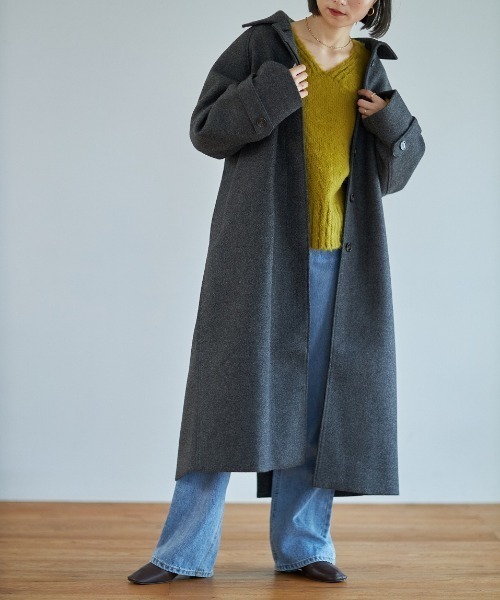 Reurie'（レウリィ）の「フラッフィーカラーニット/origial fluffy color knit（ニット/セーター・レディース・ネイビー/ベージュ/ピンク/マスタード/テラコッタ・FREE）」の13枚目の写真