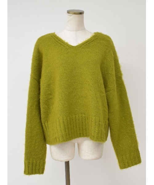 Reurie'（レウリィ）の「フラッフィーカラーニット/origial fluffy color knit（ニット/セーター・レディース・ネイビー/ベージュ/ピンク/マスタード/テラコッタ・FREE）」の14枚目の写真