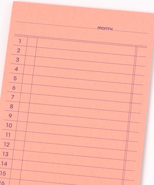 HIGHTIDE（ハイタイド）の「【HIGHTIDE(ハイタイド)】ペンコ スティッキーメモパッド マンスリー（手帳/メモ帳・レディース・イエロー/ピンク/ホワイト・0）」の5枚目の写真