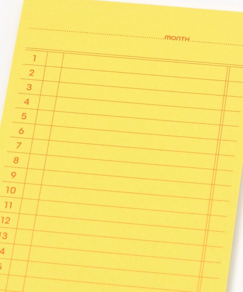 HIGHTIDE（ハイタイド）の「【HIGHTIDE(ハイタイド)】ペンコ スティッキーメモパッド マンスリー（手帳/メモ帳・レディース・イエロー/ピンク/ホワイト・0）」の9枚目の写真