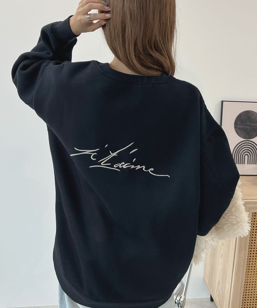 Futier land（フューティアランド）の「肌に優しい大人スウェット。バック刺繍ロゴスウェットプルオーバー（スウェット・レディース・チャコールグレー/ネイビー/グレー/モカ/グリーン/ブルー/アイボリー/グリーン系その他・FREE/X-LARGE）」の19枚目の写真