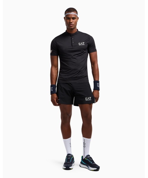EMPORIO ARMANI EA7(エンポリオアルマーニイーエーセブン)の「【エンポリオ アルマーニ EA7】Tennis Pro バミューダパンツ VENTUS7テクニカルファブリック製(その他パンツ・メンズ・ブラック・LARGE/MEDIUM/X-LARGE/X-SMALL/SMALL)」の2枚目の写真
