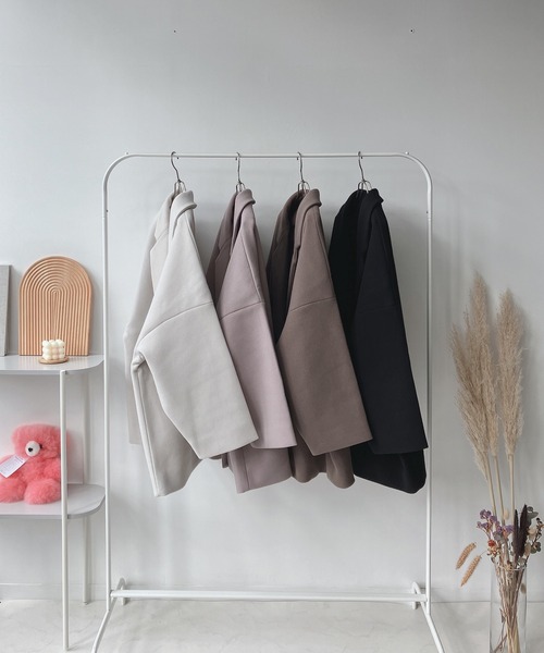 AS KNOW AS plus（アズノゥアズプラス）の「♪ミドルチェスターコート（チェスターコート・レディース・モカ/ラベンダー/アイボリー/ブラック・FREE）」の17枚目の写真