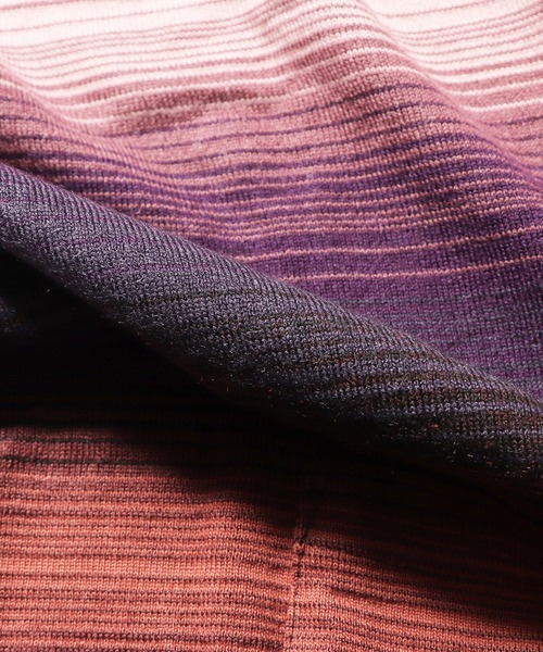 REMI RELIEF（レミレリーフ）の「REMI RELIEF/レミレリーフ ネイティブボーダーカーデ B柄（カーディガン/ボレロ・メンズ・ブラウン系その他/パープル系その他/マルチ・XL/L/M）」の9枚目の写真