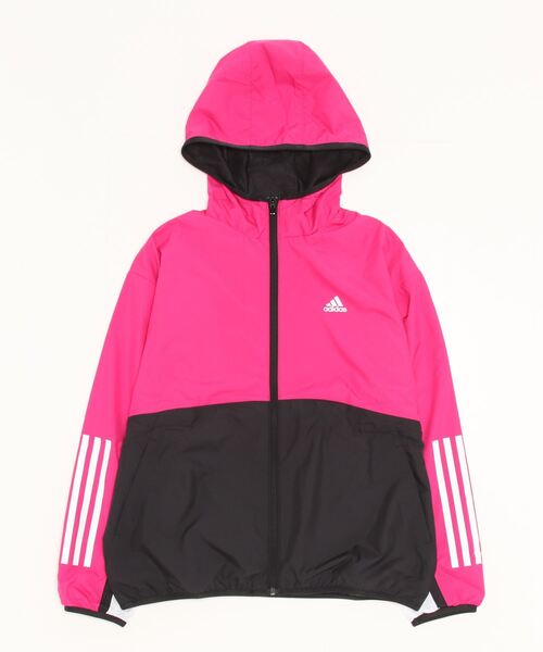 adidas(アディダス)の「アディダス adidas WTEAMウィンドジャケット(ナイロンジャケット・レディース・ブラック×グレー/ピンク/ネイビー・S/L/XL/M)」の3枚目の写真