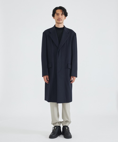 Apartment Thime ダークネイビー チェスターコート MAISON SPECIAL チェスターコート コート 「UNISEX」Super170s Prime