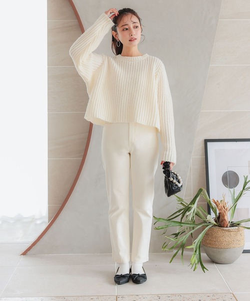 Petitle（プチレ）の「[ 低身長向けサイズ ] 低身長さん向けサイズ　デニムテーパードパンツ（デニムパンツ・レディース・グレー/ネイビー/ホワイト/ライトブルー/ブラック/ライトピンク/アイボリー系/その他/ブルー/ダークブルー・PM/PL/PS/XS.P）」の21枚目の写真