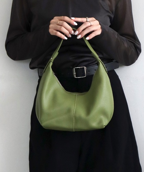 ammy.（エイミードット）の「【 ammy. / エイミードット 】 センターシーム ワンハンドル バッグ（ハンドバッグ・レディース・ブラック/ベージュ/ホワイト/グリーン/ブラウン/ダークブラウン/シルバー・FREE）」の6枚目の写真