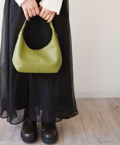 ammy.（エイミードット）の「【 ammy. / エイミードット 】 センターシーム ワンハンドル バッグ（ハンドバッグ・レディース・ブラック/ベージュ/ホワイト/グリーン/ブラウン/ダークブラウン/シルバー・FREE）」の19枚目の写真