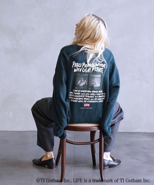 LIFE（ライフ）の「LIFE別注 ピカソフォトプリントスウェット（スウェット・メンズ・ブラック/イエロー/グリーン/グレー系その他・S/M/L）」の19枚目の写真