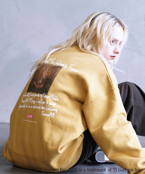 LIFE（ライフ）の「LIFE別注 ピカソフォトプリントスウェット（スウェット・メンズ・ブラック/イエロー/グリーン/グレー系その他・S/M/L）」の22枚目の写真