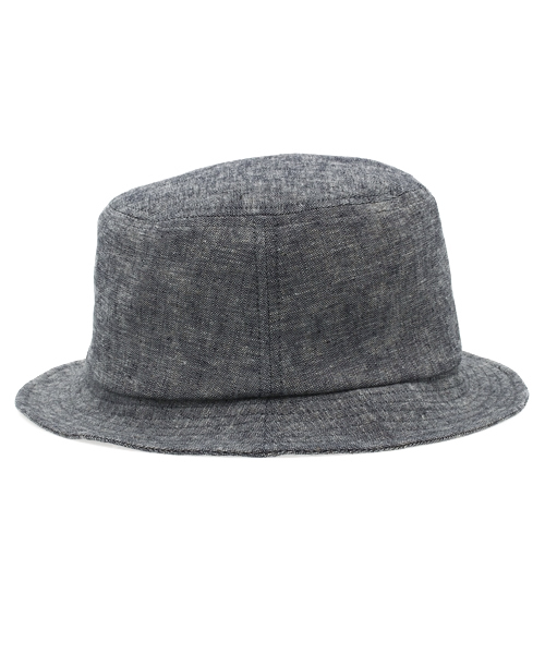 Denime(ドゥニーム)の「OVER DYE DENIM HAT/オーバーダイデニムハット(ハット・メンズ・インディゴブルー/ストライプ・FREE)」の4枚目の写真