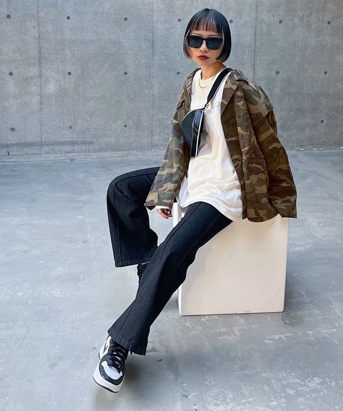 PAGEBOY（ページボーイ）の「マルチWAYミリタリージャケット（ミリタリージャケット・レディース・ブラック/カーキ/オフホワイト/グリーン系その他・FREE）」の13枚目の写真