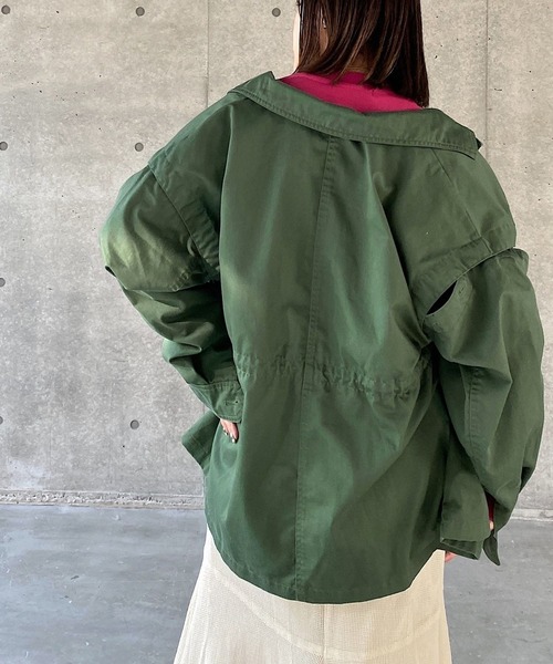 PAGEBOY（ページボーイ）の「マルチWAYミリタリージャケット（ミリタリージャケット・レディース・ブラック/カーキ/オフホワイト/グリーン系その他・FREE）」の15枚目の写真