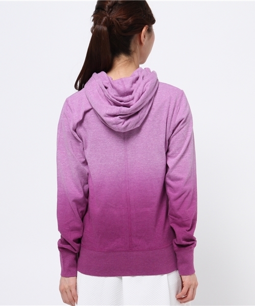 NIKE SPORTSWEAR（ナイキスポーツウェアー）の「ウィメンズ ナイキ グラデーション ジップパーカー NIKE GYM VINTAGE FZ HOODY-D WMNS 684883（パーカー・レディース・パープル/オレンジ/ライトブルー・SMALL/MEDIUM）」の10枚目の写真