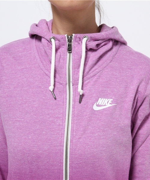 NIKE SPORTSWEAR（ナイキスポーツウェアー）の「ウィメンズ ナイキ グラデーション ジップパーカー NIKE GYM VINTAGE FZ HOODY-D WMNS 684883（パーカー・レディース・パープル/オレンジ/ライトブルー・SMALL/MEDIUM）」の11枚目の写真