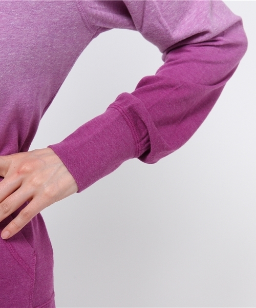 NIKE SPORTSWEAR（ナイキスポーツウェアー）の「ウィメンズ ナイキ グラデーション ジップパーカー NIKE GYM VINTAGE FZ HOODY-D WMNS 684883（パーカー・レディース・パープル/オレンジ/ライトブルー・SMALL/MEDIUM）」の12枚目の写真