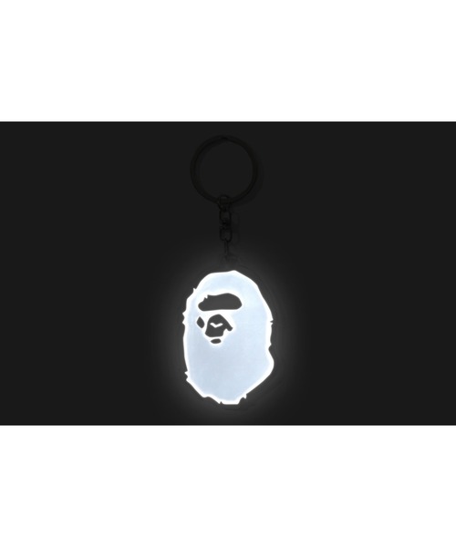 A BATHING APE（アベイシングエイプ）の「APE HEAD REFLECTIVE KEYCHAIN M（キーホルダー・メンズ・ブルー/ブラック/グリーン/ホワイト・FREE）」の5枚目の写真