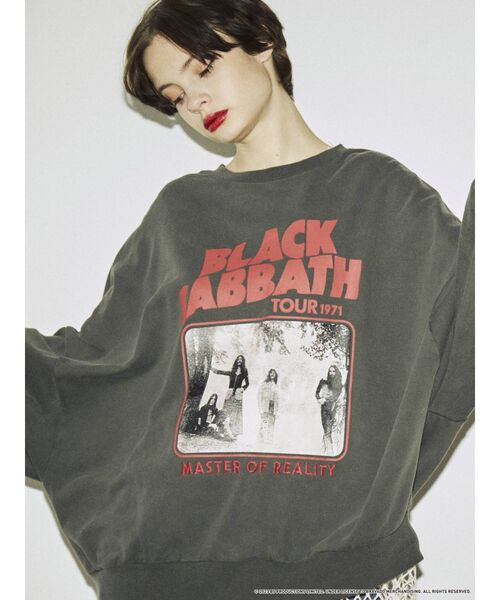 jouetie（ジュエティ）の「BLACKSABBATH ルーズプルオーバー【コラボ/スウェット】（スウェット・レディース・ブラック/ピンク/アイボリー・MEDIUM）」の11枚目の写真