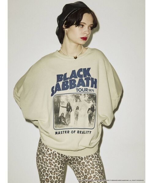 jouetie（ジュエティ）の「BLACKSABBATH ルーズプルオーバー【コラボ/スウェット】（スウェット・レディース・ブラック/ピンク/アイボリー・MEDIUM）」の17枚目の写真