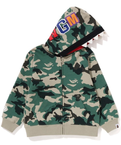 BAPE KIDS 迷彩シャークジャケット 140