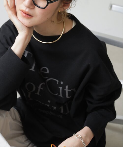 frames RAY CASSIN(フレームスレイカズン)の「WEB限定 袖切替ロゴロンT(Tシャツ/カットソー・レディース・ブラック/オフホワイト・FREE)」の9枚目の写真