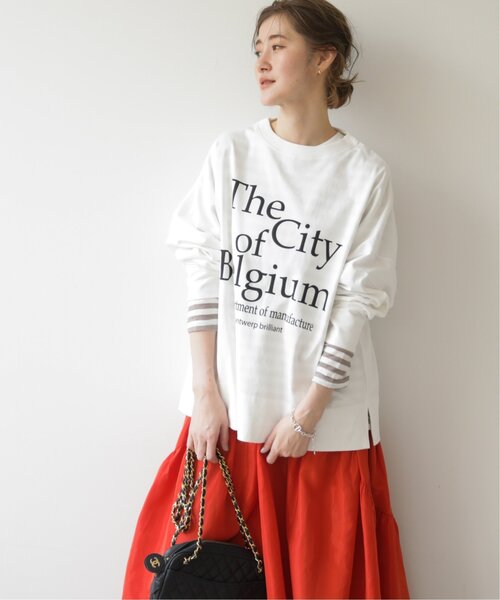 frames RAY CASSIN(フレームスレイカズン)の「WEB限定 袖切替ロゴロンT(Tシャツ/カットソー・レディース・ブラック/オフホワイト・FREE)」の21枚目の写真