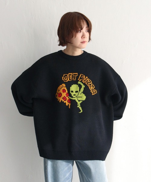 2.美品❗️マークアンドロナ 防風裏地付き 　ニットセーター　46 マークアンドロナ♥️防風裏地付きニット 2.美品❗️マークアンドロナ 防風