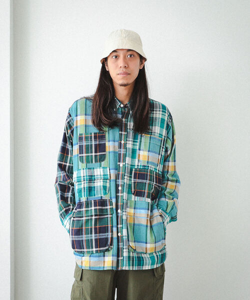 BEAMS（ビームス）の「BEAMS / マルチポケット マドラスチェック