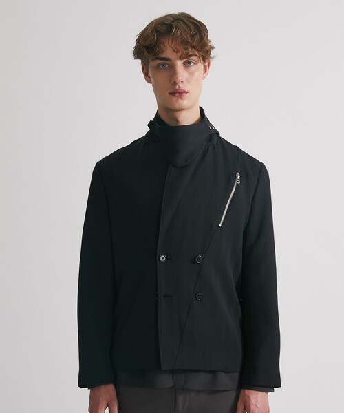 UNITED TOKYO（ユナイテッドトウキョウ）の「ライダースジャケット（テーラードジャケット・メンズ・グレイッシュベージュ/ブラック・1/2）」の6枚目の写真