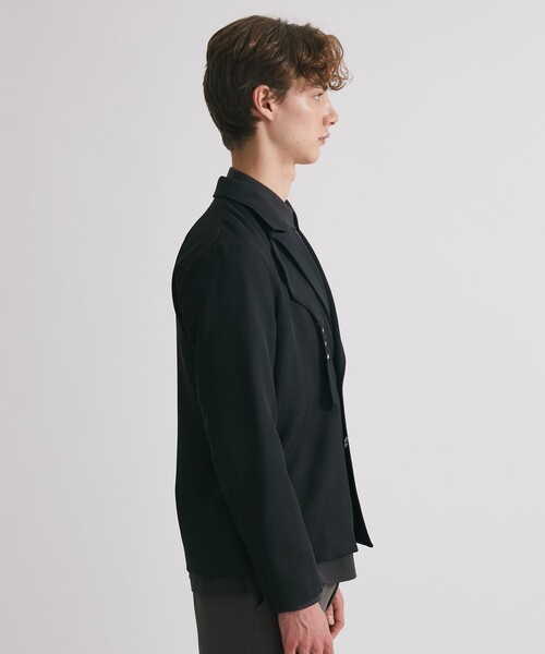 UNITED TOKYO（ユナイテッドトウキョウ）の「ライダースジャケット（テーラードジャケット・メンズ・グレイッシュベージュ/ブラック・1/2）」の7枚目の写真