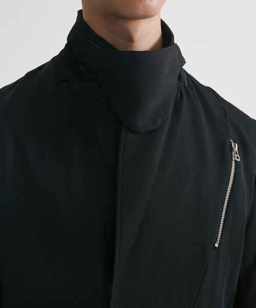 UNITED TOKYO（ユナイテッドトウキョウ）の「ライダースジャケット（テーラードジャケット・メンズ・グレイッシュベージュ/ブラック・1/2）」の10枚目の写真