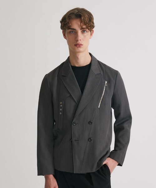 UNITED TOKYO（ユナイテッドトウキョウ）の「ライダースジャケット（テーラードジャケット・メンズ・グレイッシュベージュ/ブラック・1/2）」の18枚目の写真