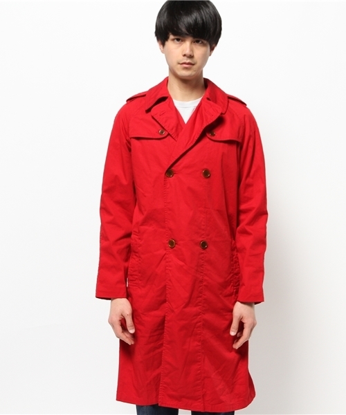 OUTLET（アウトレット）の「【BLOOM&BRANCH】TRENCHCOAT（トレンチコート・メンズ・レッド・MEDIUM）」の2枚目の写真