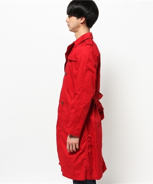 OUTLET（アウトレット）の「【BLOOM&BRANCH】TRENCHCOAT（トレンチコート・メンズ・レッド・MEDIUM）」の3枚目の写真