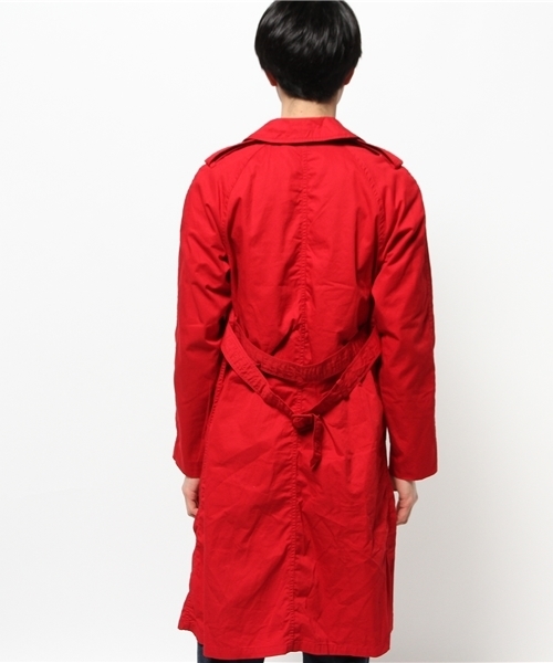OUTLET（アウトレット）の「【BLOOM&BRANCH】TRENCHCOAT（トレンチコート・メンズ・レッド・MEDIUM）」の4枚目の写真