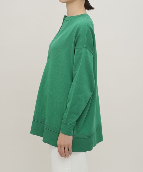 NANO universe（ナノユニバース）の「LB.03/思いきり洗えるニット スキッパーボーダープルオーバー（ニット/セーター・レディース・グリーン/その他1/その他2・FREE）」の5枚目の写真