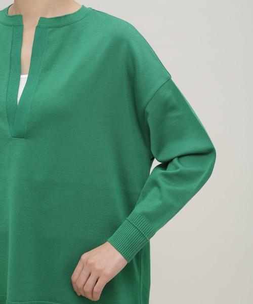 NANO universe（ナノユニバース）の「LB.03/思いきり洗えるニット スキッパーボーダープルオーバー（ニット/セーター・レディース・グリーン/その他1/その他2・FREE）」の8枚目の写真