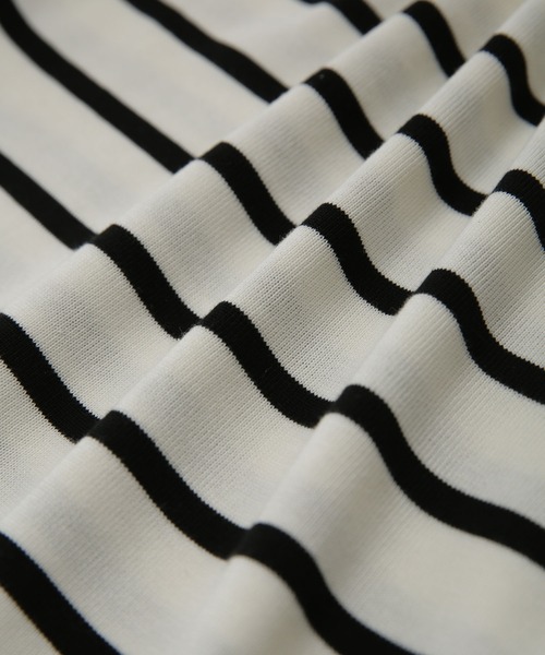 NANO universe（ナノユニバース）の「LB.03/思いきり洗えるニット スキッパーボーダープルオーバー（ニット/セーター・レディース・グリーン/その他1/その他2・FREE）」の11枚目の写真