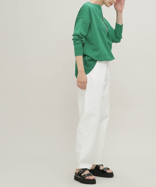 NANO universe（ナノユニバース）の「LB.03/思いきり洗えるニット スキッパーボーダープルオーバー（ニット/セーター・レディース・グリーン/その他1/その他2・FREE）」の17枚目の写真