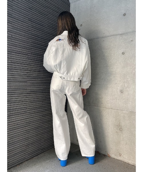 ENVYM（アンビー）の「ダメージCOLORドルマンJK（その他アウター・レディース・ピンク/ホワイト/ブラック・FREE）」の22枚目の写真