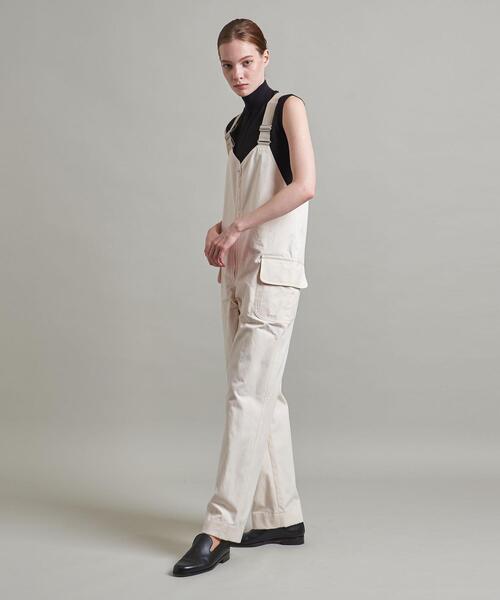 LOEFF（ロエフ）の「＜LOEFF＞TENT CLT サロペット（サロペット/オーバーオール・レディース・オフホワイト・1/0）」の4枚目の写真