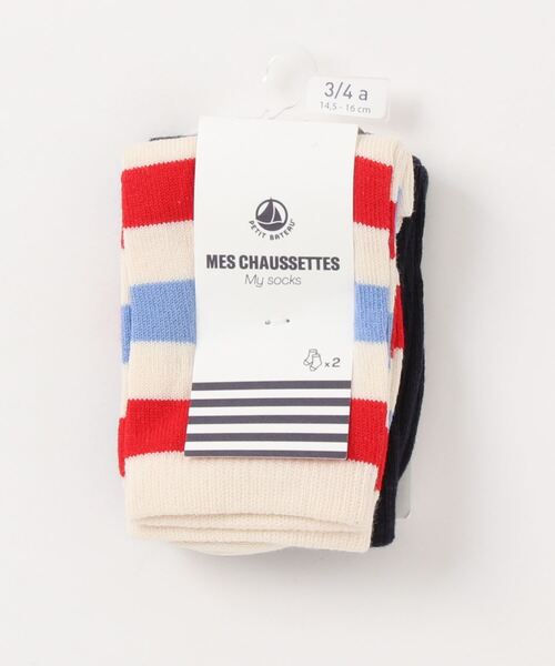 PETIT BATEAU（プチバトー）の「ソックス２枚組（ソックス/靴下・キッズ・その他・3-4Y/5-6Y/8Y-10Y/12Y-14Y）」の3枚目の写真