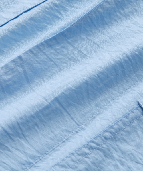 GeeRA（ジーラ）の「ビッグシルエットシャツジャケット（テーラードジャケット・レディース・オフホワイト/ブルー・MEDIUM/LARGE）」の19枚目の写真