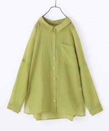 n'OrLABEL | 『後ろタックシンプルシアーシャツ』(シャツ/ブラウス)