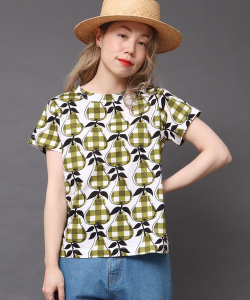 peu pres(プープレ)の「洋梨プリントTシャツ(Tシャツ/カットソー・レディース・グリーン・FREE)」の18枚目の写真