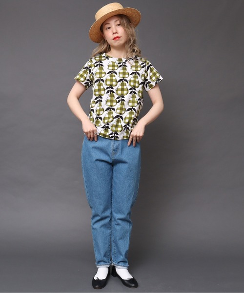 peu pres(プープレ)の「洋梨プリントTシャツ(Tシャツ/カットソー・レディース・グリーン・FREE)」の12枚目の写真