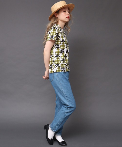 peu pres(プープレ)の「洋梨プリントTシャツ(Tシャツ/カットソー・レディース・グリーン・FREE)」の15枚目の写真