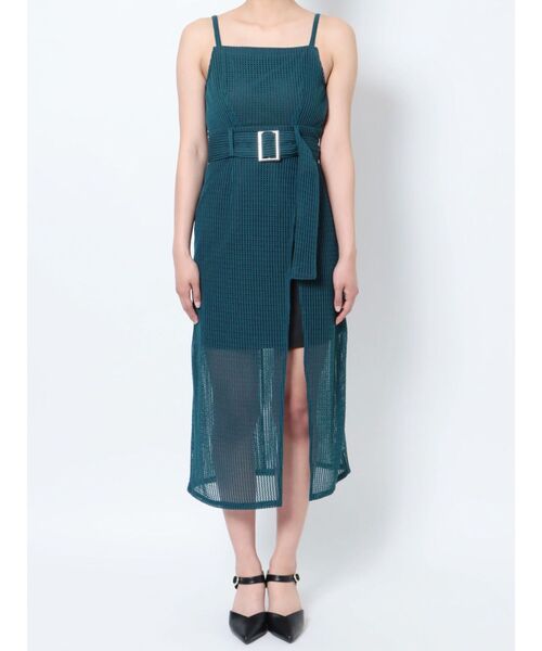 MURUA（ムルーア）の「メッシュラップジャンスカ（ワンピース・レディース・ホワイト/ブラック/ブルー・1/2）」の16枚目の写真