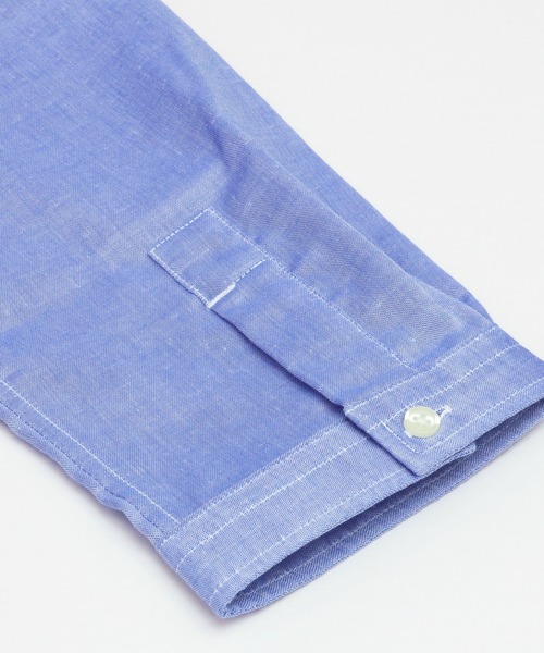 Pitta Re:)（ピッタリ）の「【Pitta Re:)】ふわっとガーゼシャツ 七分袖 綿100% レディースカジュアルシャツ（シャツ/ブラウス・レディース・ブルー・M/L/S/LL）」の3枚目の写真